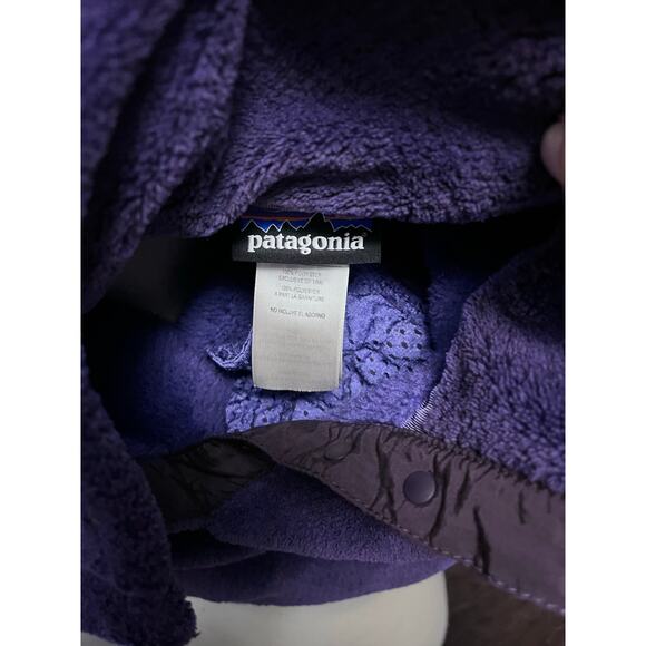Patagonia Snap-T Fleece Jacket Womens Polartec Thermal Pro Purple Pullover xs - Picture 3 of 6